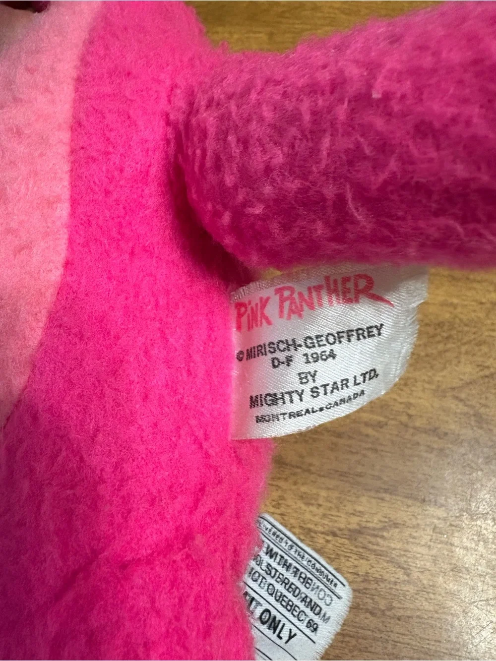 VTG 1964 Pink Panther Mirisch-Geoffrey 17in Stuffed Doll
